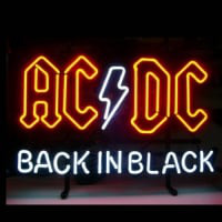 Ac Dc Back In Black Neonreclame