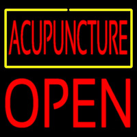 Acupuncture Block Open Neonreclame