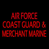 Air Force Coast Guard Merchant Marine Neonreclame