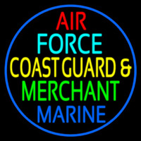 Air Force Coast Guard Merchant Marine Neonreclame