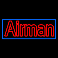 Airman With Blue Border Neonreclame