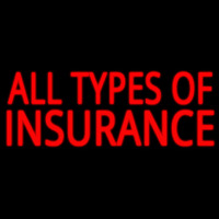 All Types Insurance Neonreclame