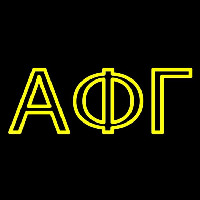 Alpha Phi Gamma Sorority Neonreclame