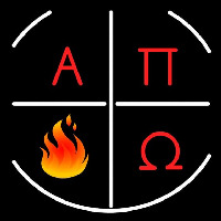 Alpha Pi Omega Logo Neonreclame