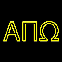 Alpha Pi Omega Neonreclame