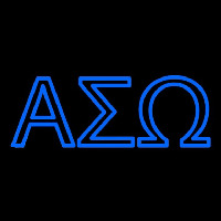 Alpha Sigma Omega Latina Greek Neonreclame