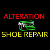 Alteration Shoe Repair Block Neonreclame