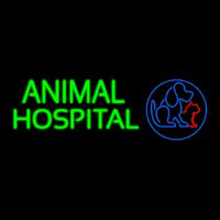 Animal Hospital Dog Cat Logo Veterinary Neonreclame