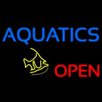 Aquatics Open Fish Neonreclame