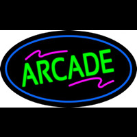 Arcade Oval Blue Neonreclame