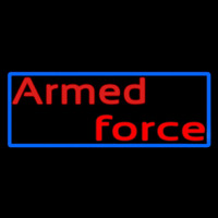 Armed Forces With Blue Border Neonreclame