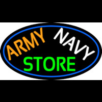 Army Navy Store With Blue Border Neonreclame