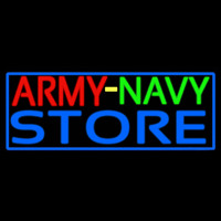 Army Navy Store With Blue Border Neonreclame