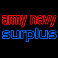 Army Navy Surplus Neonreclame