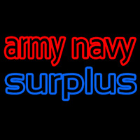 Army Navy Surplus Neonreclame
