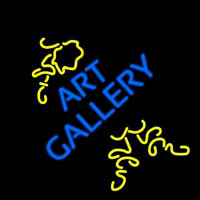 Art Gallery With Art Neonreclame