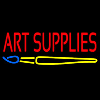 Art Supplies With Brush Neonreclame