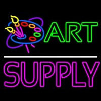 Art Supply With Logo 1 Neonreclame