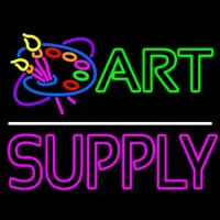 Art Supply With Logo 1 Neonreclame