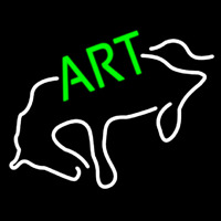 Art With Horse Neonreclame