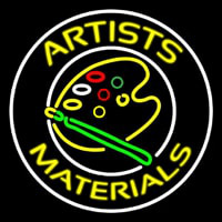 Artists Materials With Logo Neonreclame