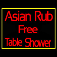 Asian Rub Free Table Shower Neonreclame