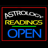 Astrology Readings Open Red Border Neonreclame