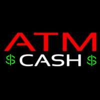 Atm Cash With Dollar Logo Neonreclame