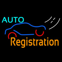 Auto Registration Neonreclame