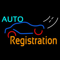 Auto Registration Neonreclame