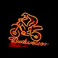 BUDWEISER BIKER LOGO Neonreclame