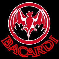 Bacardi Bat Red Logo Rum Sign Neonreclame