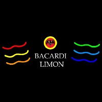 Bacardi Limon Multi Colored Rum Sign Neonreclame