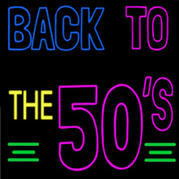 Back To The 50s Block Neonreclame