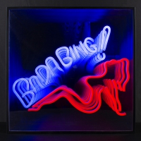 Bada Bing Girl 3D Infinity LED Neon Sign