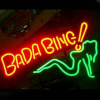 Bada Bing Winkel Open Neonreclame
