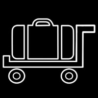 Baggage Cart Icon Neonreclame