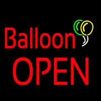 Balloon Block Open Neonreclame