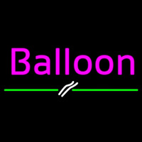 Balloon Line Green Neonreclame
