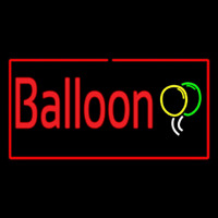 Balloon Rectangle Red Neonreclame