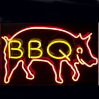 Bbq Bier Bar Open Neonreclame