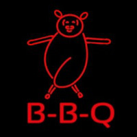 Bbq Pig Logo Neonreclame