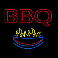 Bbq With Bowl Neonreclame