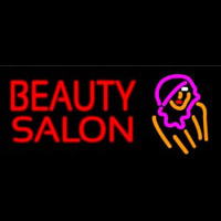 Beauty Salon With Girl Neonreclame