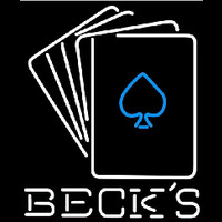 Becks Cards Beer Sign Neonreclame