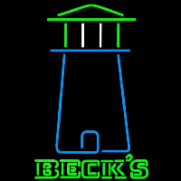 Becks Light House Art Beer Sign Neonreclame
