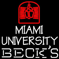 Becks Miami University Beer Sign Neonreclame