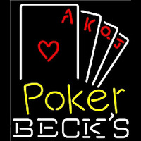 Becks Poker Ace Series Beer Sign Neonreclame
