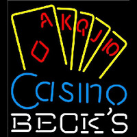 Becks Poker Casino Ace Series Beer Sign Neonreclame