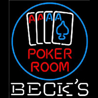 Becks Poker Room Beer Sign Neonreclame